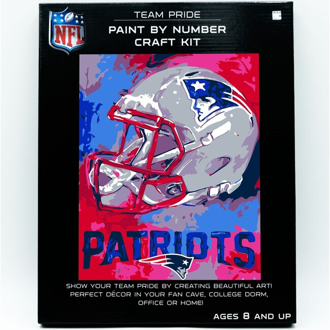 NFL New England Patriots Team Pride Paint By Number Kit - Arts & Crafts - 1