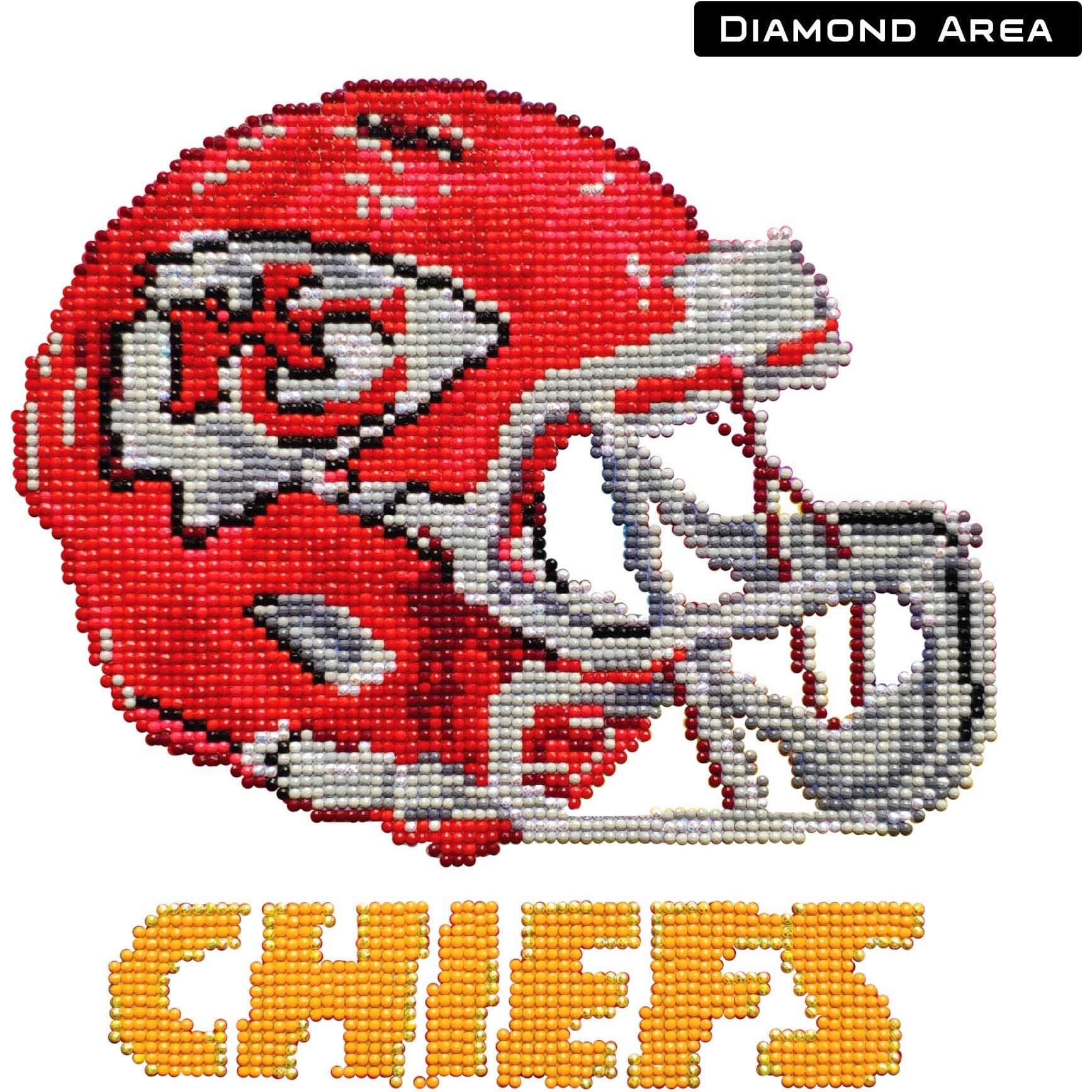 NFL KANSAS CITY CHIEFS DIAMOND ART CRAFT KIT