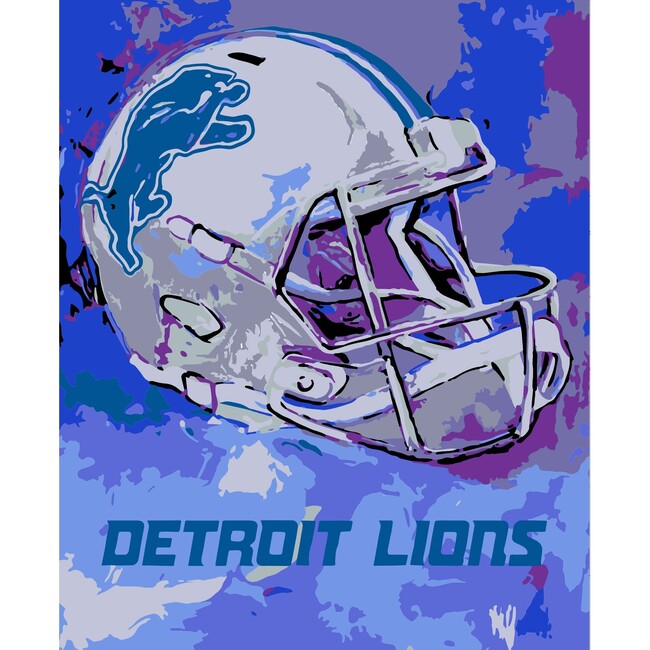 NFL Detroit Lions Team Pride Paint By Number Kit - Arts & Crafts - 2