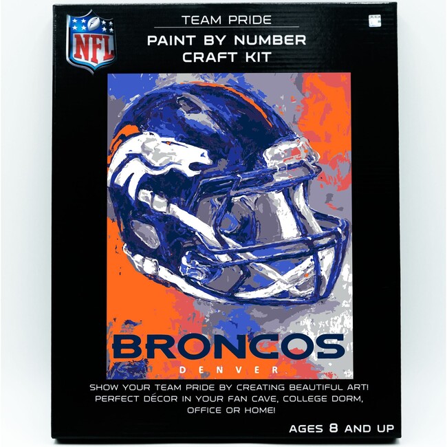 NFL Denver Broncos Team Pride Paint By Number Kit - Arts & Crafts - 1