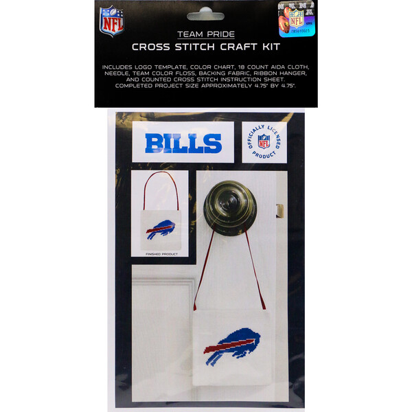 NFL Buffalo Bills Cross Stitch Craft Kit - Sporticulture Arts & Crafts ...
