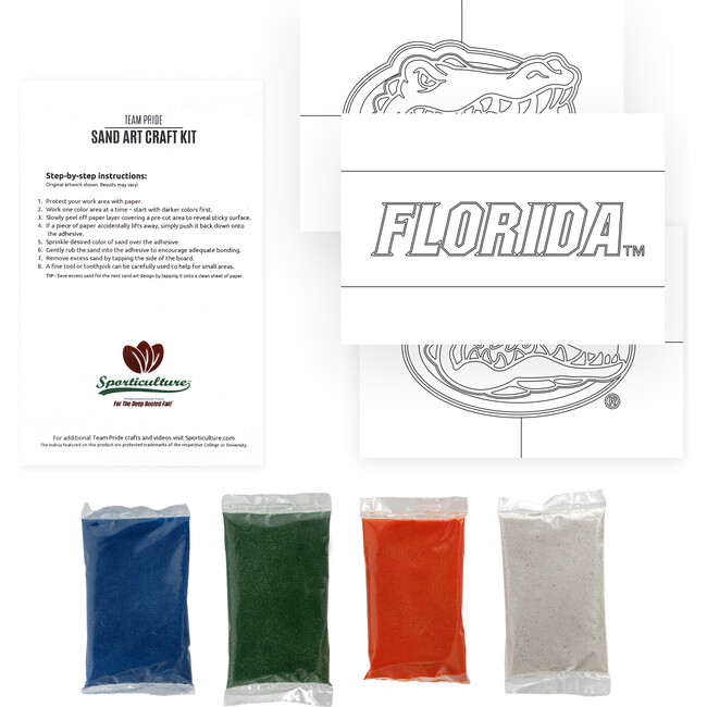 NCAA Florida Gators Sand Art Craft Kit - Arts & Crafts - 3