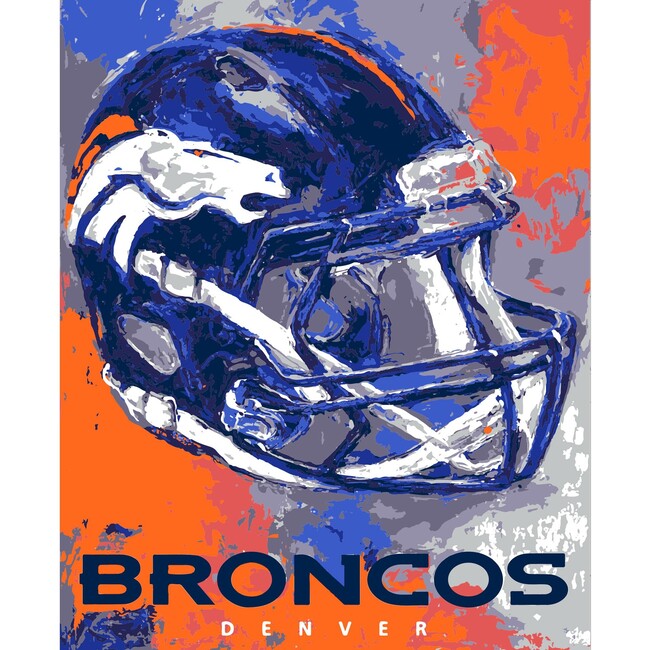 NFL Denver Broncos Team Pride Paint By Number Kit - Arts & Crafts - 2