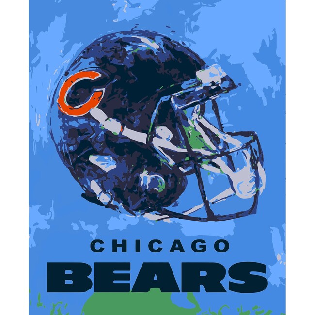 NFL Chicago Bears Team Pride Paint By Number Kit - Arts & Crafts - 2
