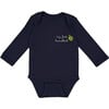 "My First Hannukah" Dreidel Baby Onesie, Blue - Onesies - 1 - thumbnail