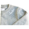 Custom Embroidered Crewneck Sweater, Grey - Sweaters - 2 - thumbnail