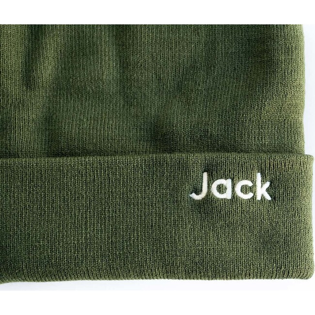 Custom Embroidered Beanie, Forest Green