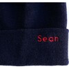 Custom Embroidered Beanie, Navy - Hats - 2