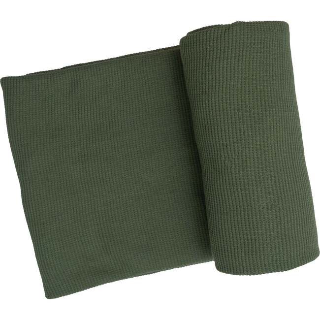Chive Swaddle Blanket, Green - Swaddles - 1