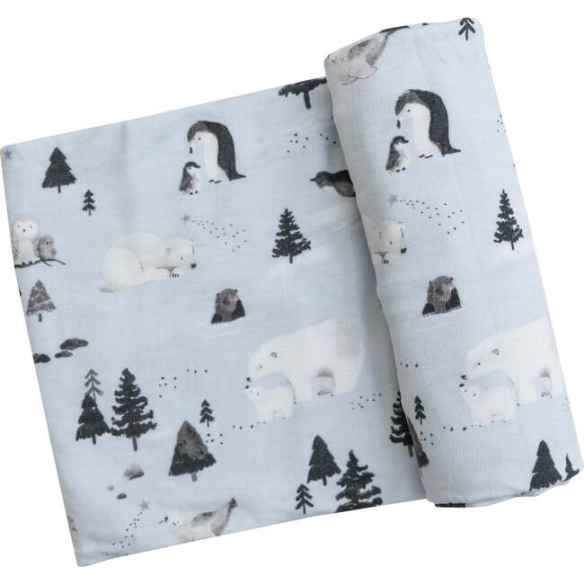 Arctic Animals Swaddle Blanket, Multicolor - Swaddles - 1