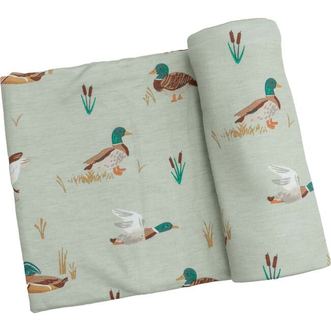 Ducks Swaddle Blanket, Multicolor