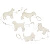 Handmade Dog Garland, Cream - Garlands - 1 - thumbnail