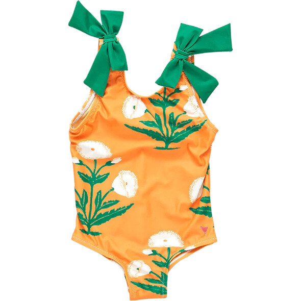 Baby Girls Shelly Suit, Orange Dandelion