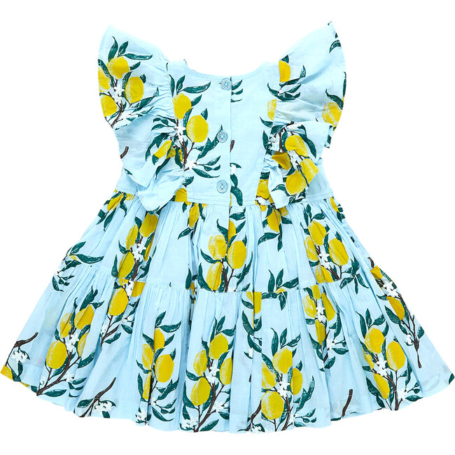 Girls Raphaela Dress, Lemon Branch