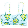 Womens Courtney Tankini Top, Lemon Branch - Two Pieces - 1 - thumbnail