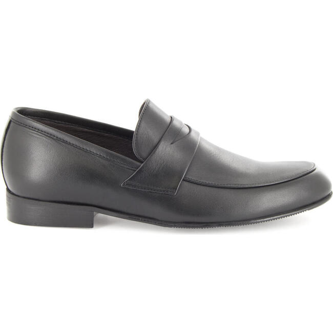 Ceremony Smooth Leather Loafer, Black - Loafers - 1