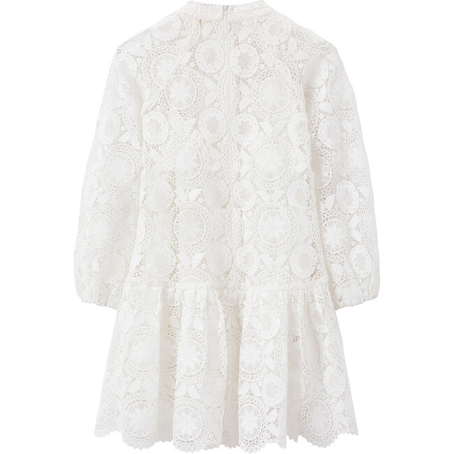 Angel Sleeve Dress, Ivory - Dresses - 2