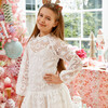 Angel Sleeve Dress, Ivory - Dresses - 3