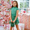 Amy Lace Dress, Emerald - Dresses - 2