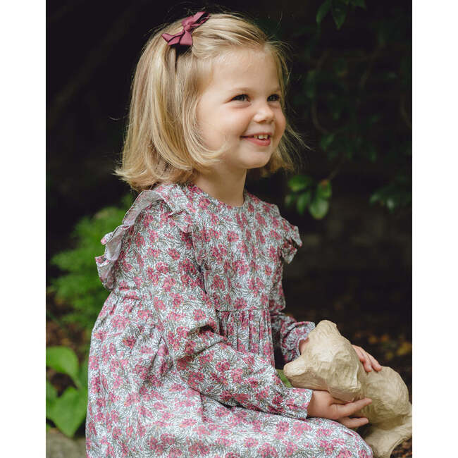 Gordess Dress, Plum/Khaki - Dresses - 4