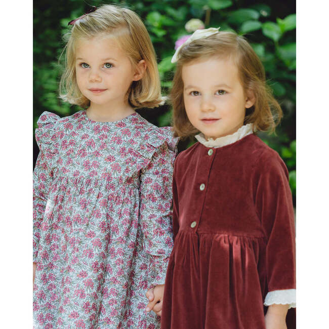 Gordess Dress, Plum/Khaki - Dresses - 5