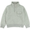 Columbia Mock Neck, Heather Grey - Sweatshirts - 1 - thumbnail