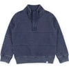 Chance Mock Neck, Navy - Sweatshirts - 1 - thumbnail