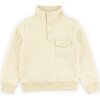 Columbia Mock Neck, Ecru - Sweatshirts - 1 - thumbnail