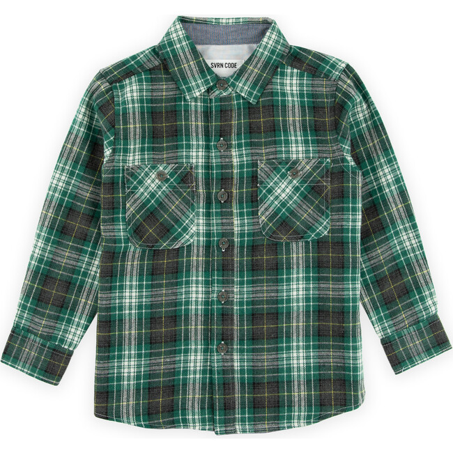 Arin Shirt, Dark Cedar/Charcoal Plaid - Shirts - 1