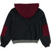 Mystery Hoodie, Black/Burgundy - Sweatshirts - 2