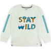 Base Tee, Stay Wild/Ecru - T-Shirts - 1 - thumbnail