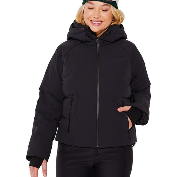 Women's Georgie Puffer Jacket, Black - Halfdays Jackets & Coats