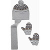 Fairisle Hat And Gloves, Grey - Hats - 1 - thumbnail