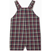 Buganvilla Baby Dungarees, Navy Tartan - Overalls - 1 - thumbnail