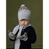 Fairisle Hat And Gloves, Grey - Hats - 3