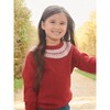 Fairisle Jumper, Red - Sweaters - 2