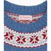 Fairisle Jumper, Blue - Sweaters - 3