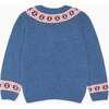 Fairisle Jumper, Blue - Sweaters - 4