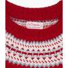 Fairisle Jumper, Red - Sweaters - 3