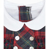 Dolores Baby Smock Romper Suit, Navy Tartan - Rompers - 4