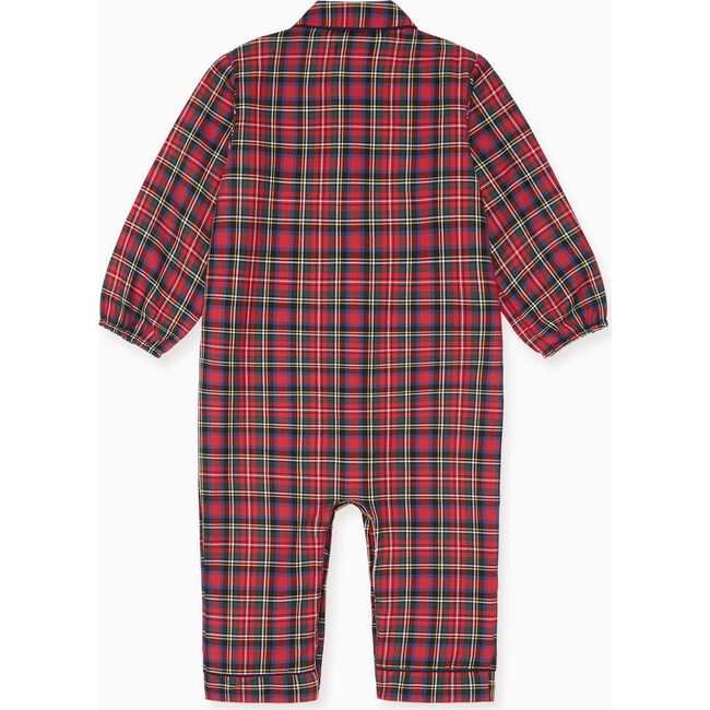 Navidad Baby Pyjama, Red Tartan - Pajamas - 3