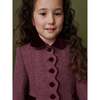 Anisa Girl Coat, Burgundy - Coats - 2