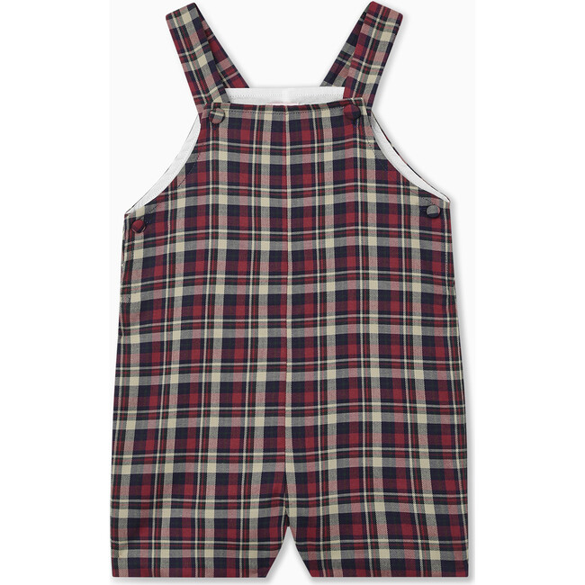 Buganvilla Baby Dungarees, Navy Tartan - Overalls - 7