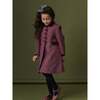 Anisa Girl Coat, Burgundy - Coats - 3