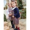 Buganvilla Baby Dungarees, Navy Tartan - Overalls - 8