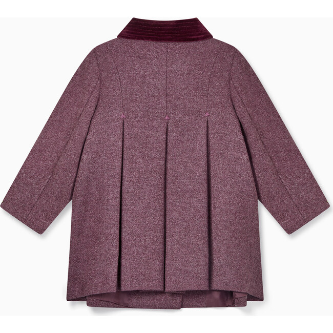 Anisa Girl Coat, Burgundy - Coats - 5