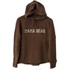 Women's Mama Bear Embroidered Teddy Sweatshirt, Brown - Sweatshirts - 1 - thumbnail