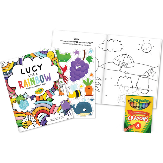 Crayola “Learn Colors" Personalized Coloring Book, Stickers and Crayons Gift Set - Books - 1