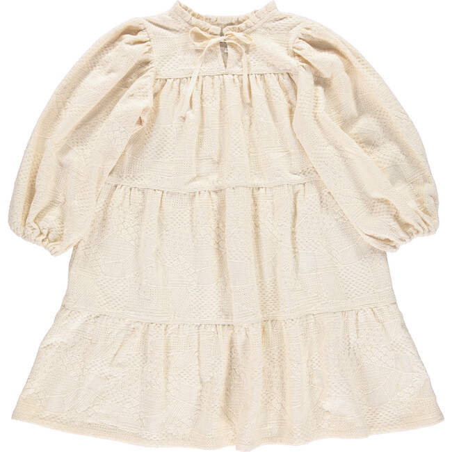Matilda Dress, Winter Cream Embroidery - Dresses - 1
