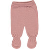 Loulou Footed Pants, Rose - Pants - 1 - thumbnail